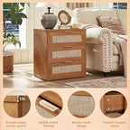 LEYAOYAO Rattan Night Stand Set of 2 - Image 9
