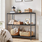 3- Shelf Metal Shelving Unit 35.6Wx14Dx36H Adjustable Storage Shelves Heavy - Image 9