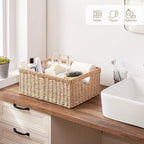 OIAHOMY Wicker Basket, Paper Shelf Basket - Image 6