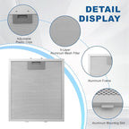 Range Hood Filter Replacement 12" x 10.5"W10169961A - Image 2