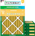 Filterbuy 14x18x2 Air Filter MERV 11 Allergen Defense Replacement, by Filterbuy