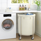 ELYKEN Laundry Basket with Wheels, 170L Rolling Laundry Hamper with Removable - Image 6