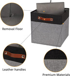DULLEMELO 13x13 Storage Cubes, Collapsible Sturdy Cube Storage Bins - Image 6