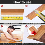10Ft Carpet Floor Transition Strip, Self Adhesive Floor Edging Trim Strip - Image 6