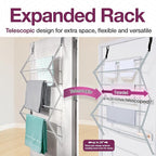 BLACK+DECKER Over The Door Expandable Telescopic Drying Rack, Clothes Organizer - Image 2