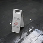 Stainless Steel Wet Floor Sign 2 Pack, 24 Inch Double-Sided Foldable Caution - Image 4