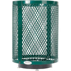 Global Industrial Outdoor Diamond Steel Trash Can - Image 3