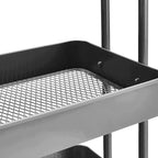 Amazon Basics 3-Tier Rolling Utility or Kitchen Cart, Lockable Wheels - Image 3