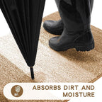 Kitinjoy Indoor Outdoor Door Mat, 48x32 Non-Slip Absorbent Dirt Trapper - Image 2