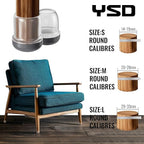 YSD 1Inch 24 Pcs Silicone Chair Leg Floor Protectors, Hair and dust Resistant - Image 6