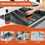 Glass Stove Top Cleaner Kit 12 oz, Cooktop Cleaner and Polish Non-Abrasive No - Image 3