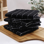 Homaxy 100% Cotton Terry Kitchen Towels, Checkered Designed, Soft and Super - Image 9