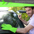 2 Packs Car Wash Mitt 5 Finger Microfiber Wash Mitts Car Dusting Gloves Double - Image 4