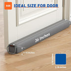MAGZO Door Draft Stopper 36 Inches, Weighted Rectangle Door Snake - Image 2