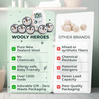 No More Dryer Sheets! Reusable Wool Dryer Balls XL 6-Pack - Image 7