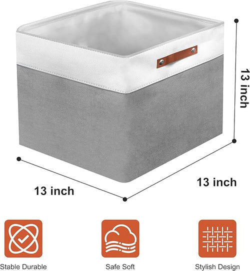13in Open Fabric Storage Basket - Image 2