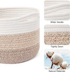Small Basket for Organizing | Cube Shelf Closet Storage Baskets | 9.7×9.7×7.1” - Image 2