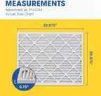 Aerostar 21x23x1 MERV 13 Pleated Air Filter, AC Furnace Air Filter, 6 Pack - Image 2