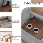 JAMFLY 108" Modular Sectional Sofa - Image 5