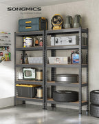 SONGMICS 5-Tier Storage Shelves, Load 2310 lb, Boltless Assembly, Adjustable - Image 2