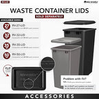 Rev-A-Shelf 53WC-1527SCDM-213 Double 27 Quart Pull-Out, Orion Gray - Image 8