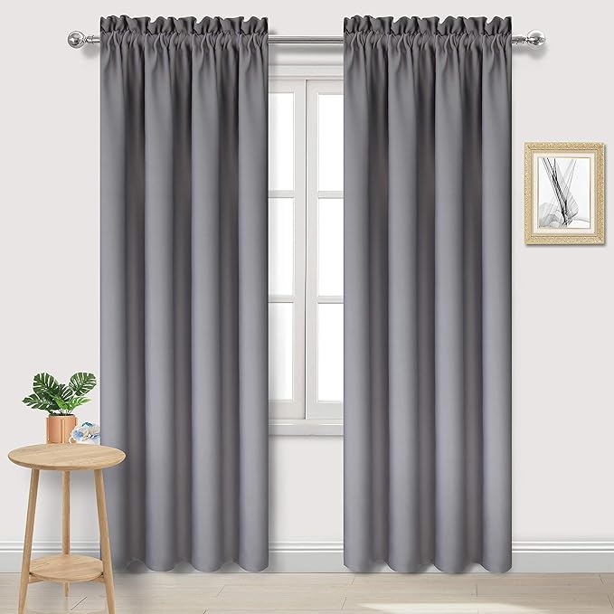 DWCN Blackout Curtains for Bedroom – Thermal Insulated Room Darkening Drapes by DWCN