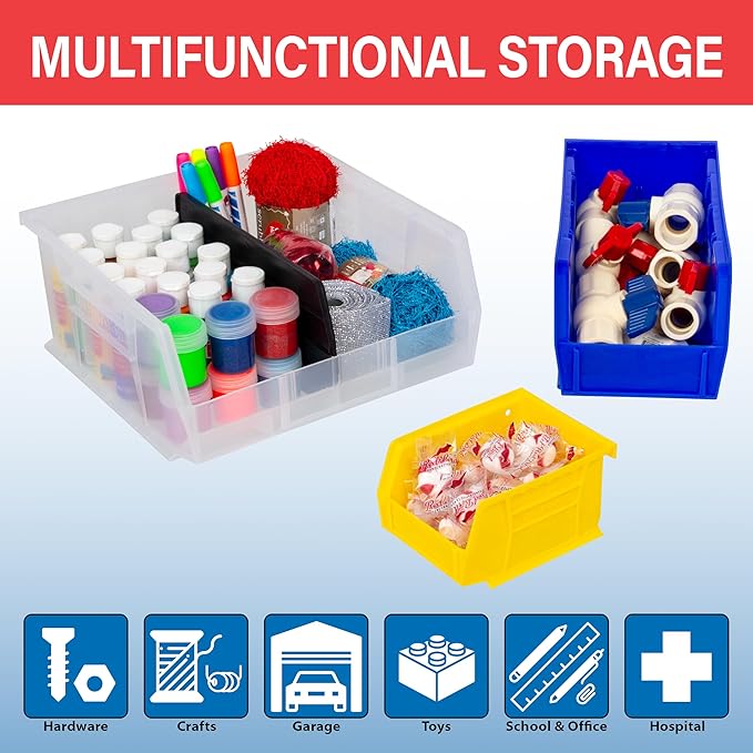 Akro-Mils 30224 AkroBins Plastic Storage Bins, Space-Saving Stackable Bins - Image 4