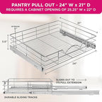 HOLDN’ STORAGE Heavy-Duty Premium Collection Pull Out Cabinet Organizer - Image 3