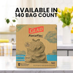 Glad ForceFlex Tall Kitchen Trash Bags, 13 Gallon, Fresh Clean - Image 5