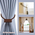 Hion Magnetic Curtain Tiebacks Dark Brown 2pcs, Curtain Tiebacks Buckles - Image 8