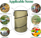 Collapsible Lawn and Leaf Bag Pop-Up Trash Can/Recycle Bin Leaf Waste Bag - Image 7