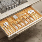 BAMEOS Expandable Silverware Drawer Organizer - Image 7