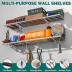 EVERHANGER Garage Wall Shelves, 12 X 48 Inch Wall Mounted Storage Shelves - Image 6