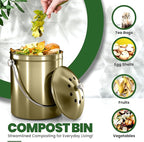 Utopia Kitchen Compost Bin for Kitchen Countertop - Image 4