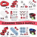 Mop Replacement Heads 6 Pcs & 2 Scrub Brushes Combo - Image 7