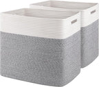 OIAHOMY Storage baskets for Shelf, Toy Storage Basket, Large Collapsible by MasterofSpaceOptimization