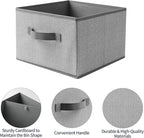 Storage Baskets, 11-Inch Woven Fabric Bins, Storage Cubes - Image 5