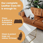 Furniture Clinic Large Leather Care Kit | Leather Cleaner + Conditioning - Image 3