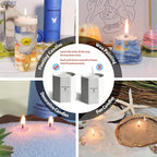 Bluebell Scented Light Blue Pearled Candle 18oz Luxury Sand Candle Granulated - Image 5