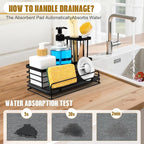 Sponge Holder for Kitchen Sink – Rustproof Sink Caddy & Kitchen Organizer - Image 3