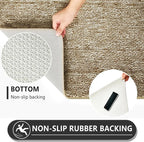 REFETONE Indoor Doormat, Front Door Mat 24"x36" Absorbent Rubber Backing Non - Image 4
