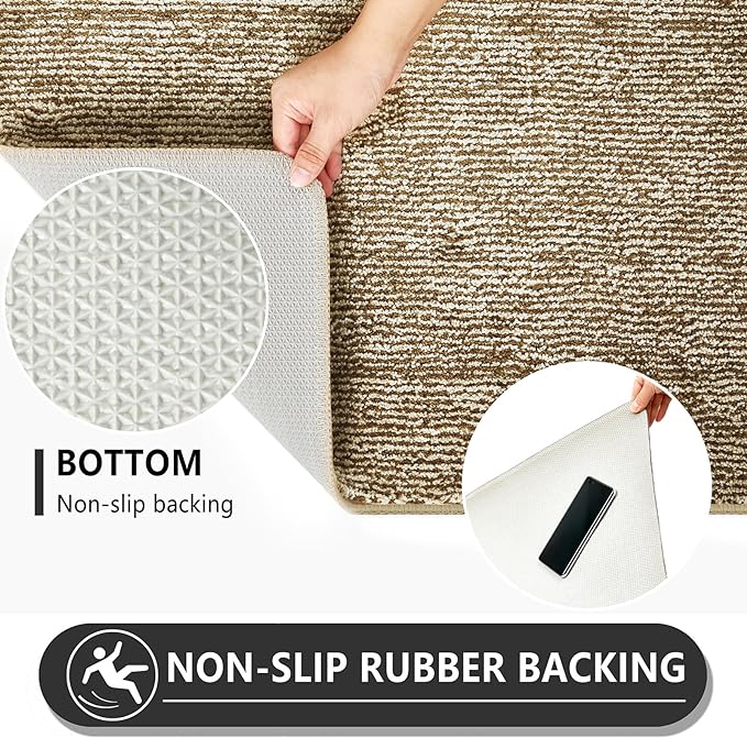 REFETONE Indoor Doormat, Front Door Mat 24"x36" Absorbent Rubber Backing Non - Image 4