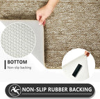 REFETONE Indoor Doormat, Front Door Mat 32"x40" Absorbent Rubber Backing Non - Image 5