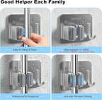 4 Pack Stainless Steel Mop and Broom Gripper - Image 7