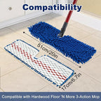 4 Pack Mop Replace Head for Ocedar Hardwood Floor'n More 3-Action Flip Mop - Image 2