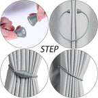 2 PCS Magnetic Curtain Tiebacks, European Style Convenient Drape Tie Backs - Image 2