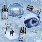 Essential Oils Set, Warm Woollen Blanket, Balsam Fir, Snow Walk, Sleigh Ride - Image 4