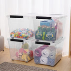 Citylife 82 QT Clear Plastic Storage Bins - Image 4