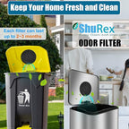 12-Pack Universal Stick-on Trash Can Odor Absorbing Filters, Thick Design - Image 7