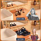 6 Pcs Stackable Drawer Organizer Set Desk Drawer Dividers, Bathroom Vanity - Image 6
